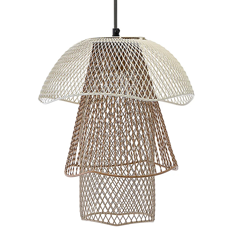 Подвесной светильник Beige Gold Mesh Tube Lampshade Hanging Lamp Бежевый Медь Подвесной светильник Beige Gold Mesh Tube Lampshade Hanging Lamp Бежевый Медь в Краснодаре | Loft Concept