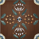 Плитка с узором Васильки 2 варинант исполнения - 1 | Loft Concept в Краснодаре