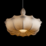 Подвесной светильник с белым фигурным абажуром и мягкими волнистыми краями Cloud Motion  варинант исполнения - 12 | Loft Concept в Краснодаре