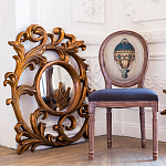 Зеркало настенное с рамой цвета античная бронза Classic Ornament Mirror варинант исполнения - 3 | Loft Concept в Краснодаре