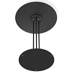 Стол журнальный круглый с бежевой столешницей из стекла Beige Marble варинант исполнения - 5 | Loft Concept в Краснодаре