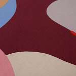 Подушка декоративная хлопковая с абстрактным принтом Elysian Flow Terra варинант исполнения - 3 | Loft Concept в Краснодаре