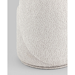 Пуф Loreen со спинкой вращающийся букле светло-серый варинант исполнения - 3 | Loft Concept в Краснодаре