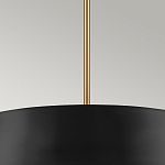 Подвесной светильник с конусовидным металлическим абажуром черного цвета Kichler варинант исполнения - 14 | Loft Concept в Краснодаре