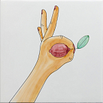 Плитка дизайнерская с рисунком Лимон варинант исполнения - 2 | Loft Concept в Краснодаре