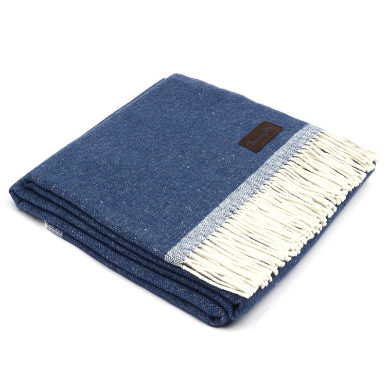 Плед SARA 4000 Marzotto Синий в Краснодаре | Loft Concept 