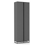 Двухдверный шкаф цвета графит Strict Lines варинант исполнения - 1 | Loft Concept в Краснодаре