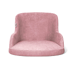 Стул с мягкой розовой обивкой из велюра и подъемно-поворотным механизмом на черных колесиках Harper Pink варинант исполнения - 2 | Loft Concept в Краснодаре
