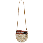 Декоративный аксессуар сумка из ракушек Aboriginal Bag Beige Red варинант исполнения - 1 | Loft Concept в Краснодаре