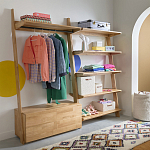 Корзина для белья из ткани букле Boucle Organizers Round варинант исполнения - 4 | Loft Concept в Краснодаре