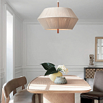 Люстра из дуба с веревчатым абажуром Rope Oak Chandelier варинант исполнения - 4 | Loft Concept в Краснодаре