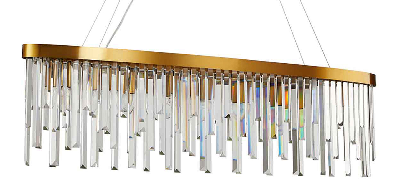Люстра Bennett Oval Chandelier gold Люстра Bennett Oval Chandelier gold - Loft-Concept в Краснодаре