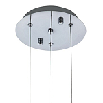 Подвесной светильник хром Trio Odile Acrylic Tube Hanging Lamp Chrome варинант исполнения - 3 | Loft Concept в Краснодаре