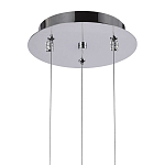 Подвесной светильник Metal Acrylic Tube Trio Chrome Hanging Lamp варинант исполнения - 3 | Loft Concept в Краснодаре