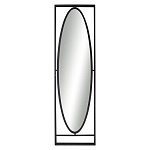 Зеркало овальное в металлической оправе в стиле лофт Urban Style Space варинант исполнения - 1 | Loft Concept в Краснодаре