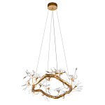 Люстра подвесная с прозрачными стеклянными птичками на ветвях Диаметр 80 см Serip Voa варинант исполнения - 4 | Loft Concept в Краснодаре