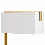 Торшер с прямоугольным абажуром на золотом металлическом каркасе Rectangular Plane  варинант исполнения - 2 | Loft Concept в Краснодаре