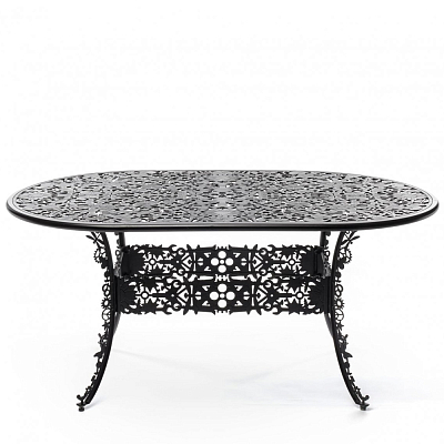Обеденный стол Industry Collection ALUMINIUM OVAL TABLE – BLACK