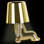 Настольная лампа фигурная цвета золото с гладким абажуром Высота 16 см Sophia варинант исполнения - 5 | Loft Concept в Краснодаре