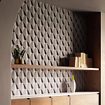 Гипсовая 3D Панель DRAGON SCALE - C варинант исполнения - 1 | Loft Concept в Краснодаре