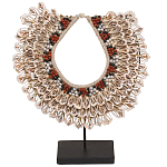 Этническое ожерелье из ракушек на подставке Ethnic Necklace Lacy Shells Beige варинант исполнения - 1 | Loft Concept в Краснодаре