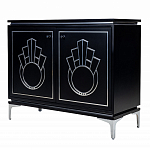 Черный комод в стиле арт-деко Luciano варинант исполнения - 2 | Loft Concept в Краснодаре