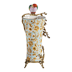 Ваза фарфоровая с птицей на бронзовой ветке Garden of Eden варинант исполнения - 4 | Loft Concept в Краснодаре