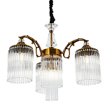 Подвесная люстра с плафонами с виде трубчатых хрустальных подвесок Cadice Chandelier варинант исполнения - 1 | Loft Concept в Краснодаре