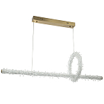 Подвесной линейный светильник Gilbertine Crystals Linear Hanging Lamp варинант исполнения - 2 | Loft Concept в Краснодаре