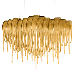 Люстра подвесная с металлическими цепочками и изогнутыми металлическими дугами 72 см Atlantis Chain варинант исполнения - 16 | Loft Concept в Краснодаре