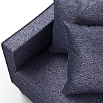 Мебельная ткань Шенилл синий цвет 138 см T4-33 варинант исполнения - 2 | Loft Concept в Краснодаре