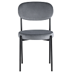 Стул с круглым сиденьем на металлическом основании ALFIE CHAIR Grey варинант исполнения - 2 | Loft Concept в Краснодаре