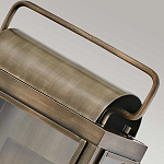 Настенный фонарь прямоугольной формы цвета состаренная латунь с двумя лампами Hinkley варинант исполнения - 4 | Loft Concept в Краснодаре