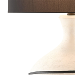 Настольная лампа фактурная с черными круговыми линиями на корпусе Recess варинант исполнения - 1 | Loft Concept в Краснодаре