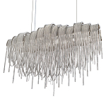 Люстра подвесная с металлическими цепочками и изогнутыми металлическими дугами 72 см Atlantis Chain варинант исполнения - 7 | Loft Concept в Краснодаре