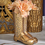 Ваза в форме сапог с рельефной текстурой и ручками Vase Boot варинант исполнения - 3 | Loft Concept в Краснодаре