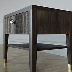 Прикроватная тумбочка с ящиком Elsa Dreams Walnut варинант исполнения - 3 | Loft Concept в Краснодаре