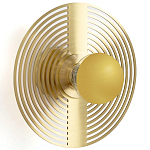 Бра в виде металлического диска Amadis Gold Wall Lamp варинант исполнения - 1 | Loft Concept в Краснодаре