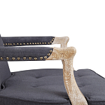 Кресло Aubrey Classical Armchair dark grey velour варинант исполнения - 5 | Loft Concept в Краснодаре