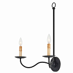 Бра настенное черное с 2-мя лампами Candle Sleeves варинант исполнения - 2 | Loft Concept в Краснодаре
