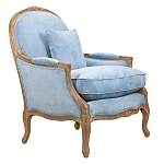 Кресло Ava Classical Armchair light blue velour варинант исполнения - 1 | Loft Concept в Краснодаре