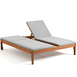 Шезлонг двухместный из эвкалипта Sunset варинант исполнения - 2 | Loft Concept в Краснодаре