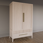 Шкаф платяной Primo с выдвижными ящиками шпон Черный дуб варинант исполнения - 3 | Loft Concept в Краснодаре