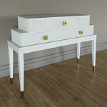 Премиальная Консоль с тремя ящиками Elsa Dreams White варинант исполнения - 1 | Loft Concept в Краснодаре