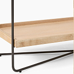 Консоль деревянной столешницей и полкой Wooden Table Top and Shelf варинант исполнения - 3 | Loft Concept в Краснодаре