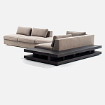 Современный модульный диван Zartаrn с приставным деревянным столиком варинант исполнения - 2 | Loft Concept в Краснодаре