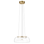 Подвесной светильник  с плоским прозрачным стеклянным плафоном Grada Light варинант исполнения - 2 | Loft Concept в Краснодаре