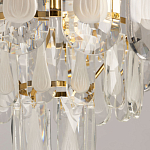 Люстра многоярусная с овальными прозрачными подвесками 28 см Harmonica варинант исполнения - 8 | Loft Concept в Краснодаре