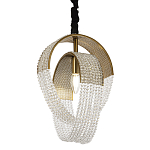 Подвесной светильник с хрустальными подвесками Godard Crystal Ring Hanging Lamp варинант исполнения - 1 | Loft Concept в Краснодаре
