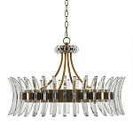 Люстра круглая с прозрачными элементами в форме полумесяца Crescent варинант исполнения - 2 | Loft Concept в Краснодаре